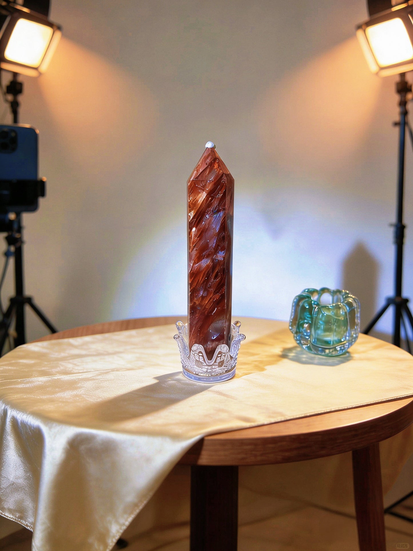 Fire Quartz (Hematoid Quartz) Large Tower