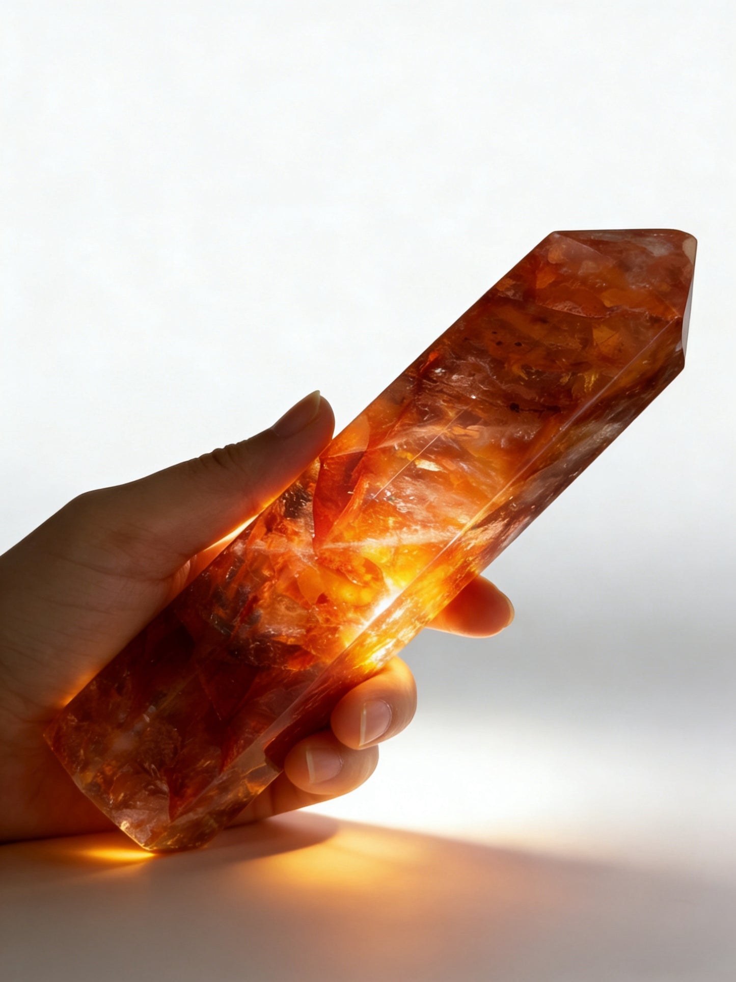 Fire Quartz (Hematoid Quartz) Large Tower