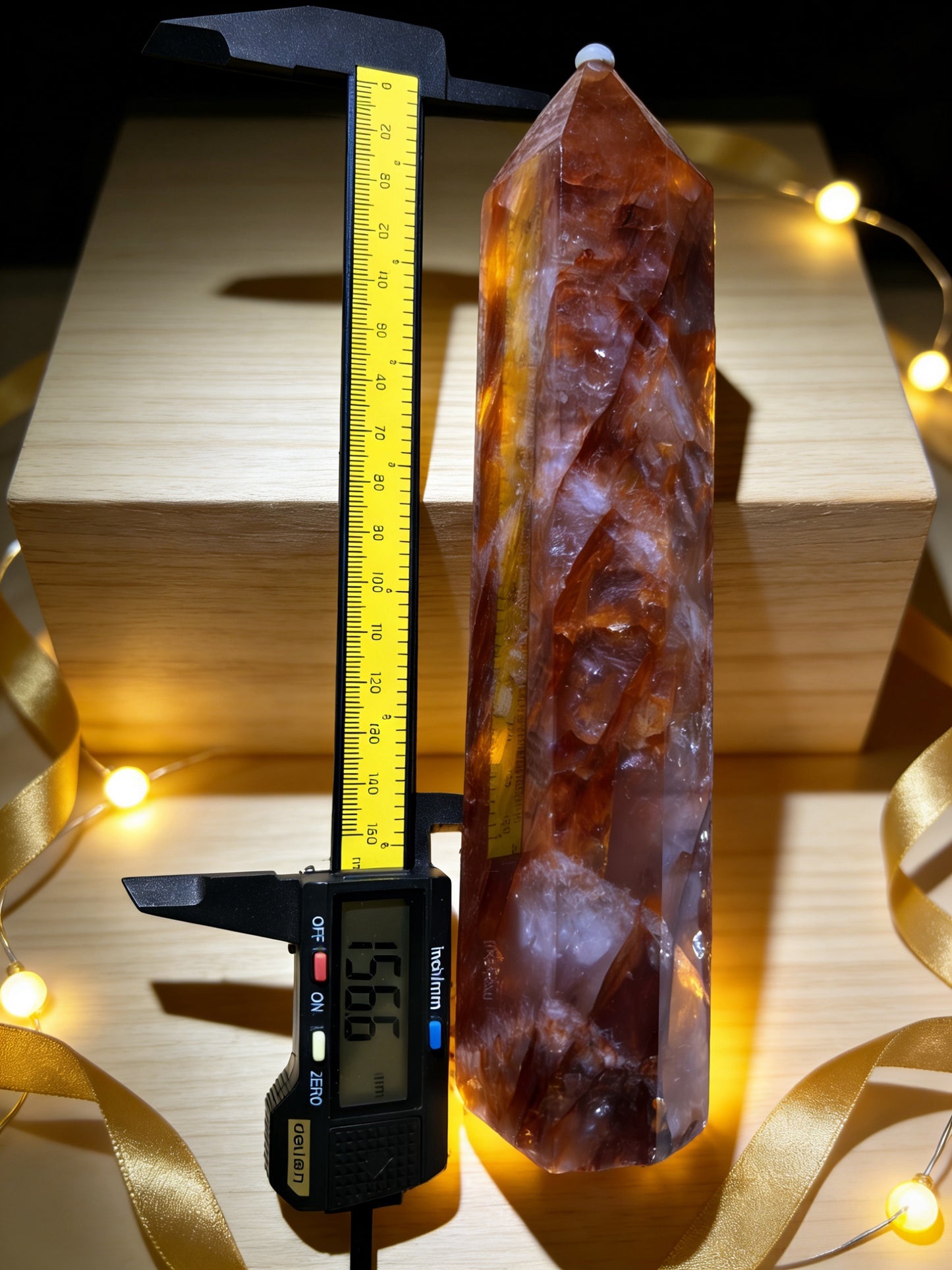 Fire Quartz (Hematoid Quartz) Large Tower
